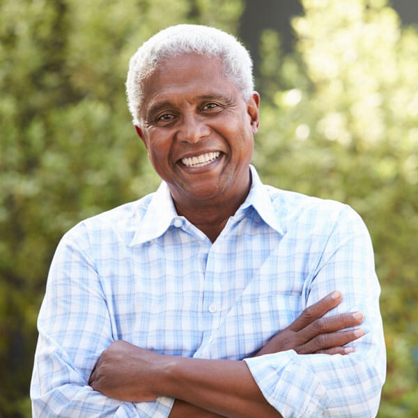 Closeup of Older Man Smiling